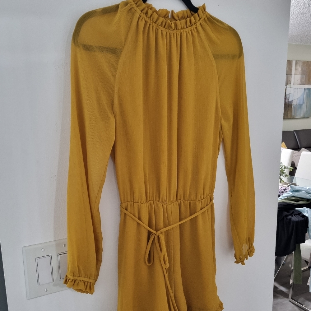 Mustard Yellow Long Sleeve Dress